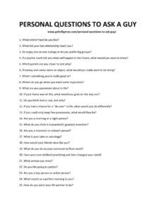 62 Personal Questions To Ask A Guy - Spark great conversations.