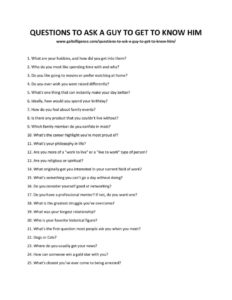 103 Best Questions To Ask A Guy To Get To Know Him