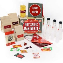 DIY Anniversary Gifts for Boyfriend - Hot Sauce Kit (Makes 7 Lip Smacking Gourmet Bottles) (1)