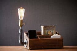 gifts for boyfrined - table lamp with organizer