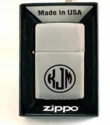 Monogram Zippo Personalized Gift