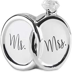 Mr. & Mrs. Diamond Ring Ceramic Piggy