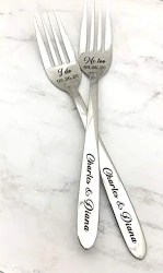 Wedding Name and Date Forks