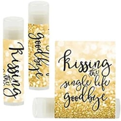 Gold Glitter Packaged Lip Balm