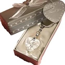 Keychain with Crystal Heart