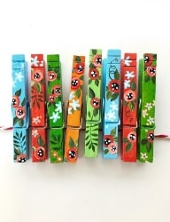 Hand Painted Clothespins