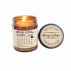 Save the Date Calendar Custom Soy Candle
