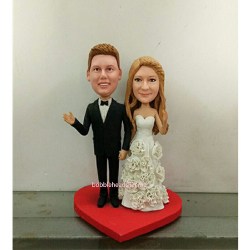 Customized wedding cake toppers