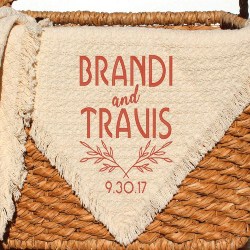 Personalized Wedding Throws and Blankets
