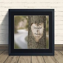 Custom Carved Heart on Tree Art Print