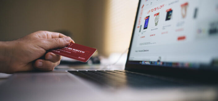 using a credit/debit card to pay online 