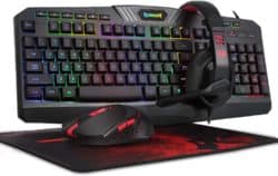 black Gaming Keyboard and Mouse