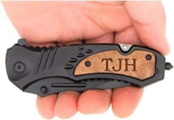 20th anniversary gifts for parents - Engraved Pocket Knife