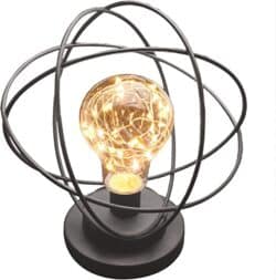 Table Desk Lamp - Atomic Age Led Metal Accent Light