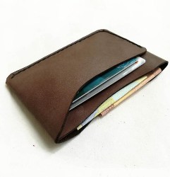 Brown Minimalist Leather Wallet