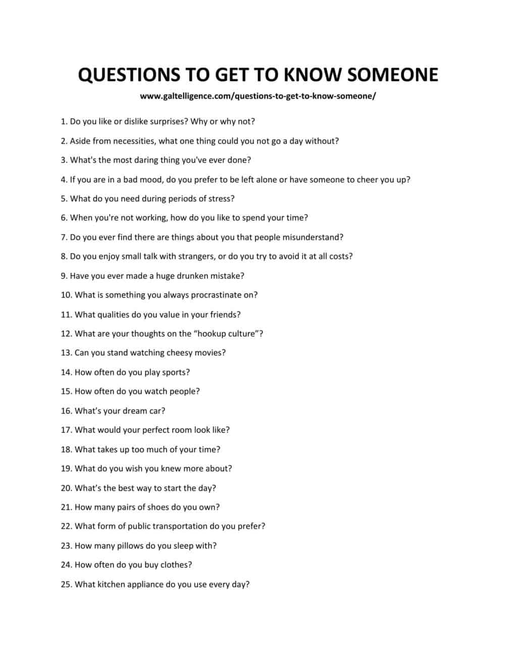 60 Best Questions To Get To Know Someone Better