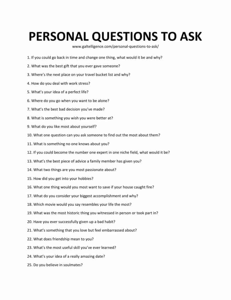 56 Personal Questions To Ask - Best Way To Know Your Boyfriend