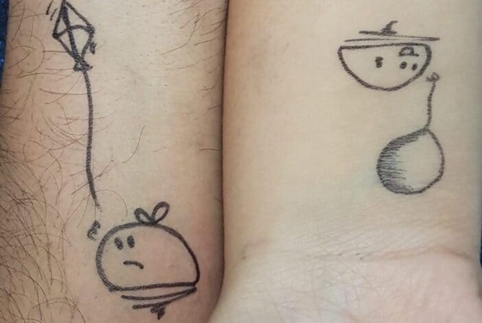 Matching tattoos