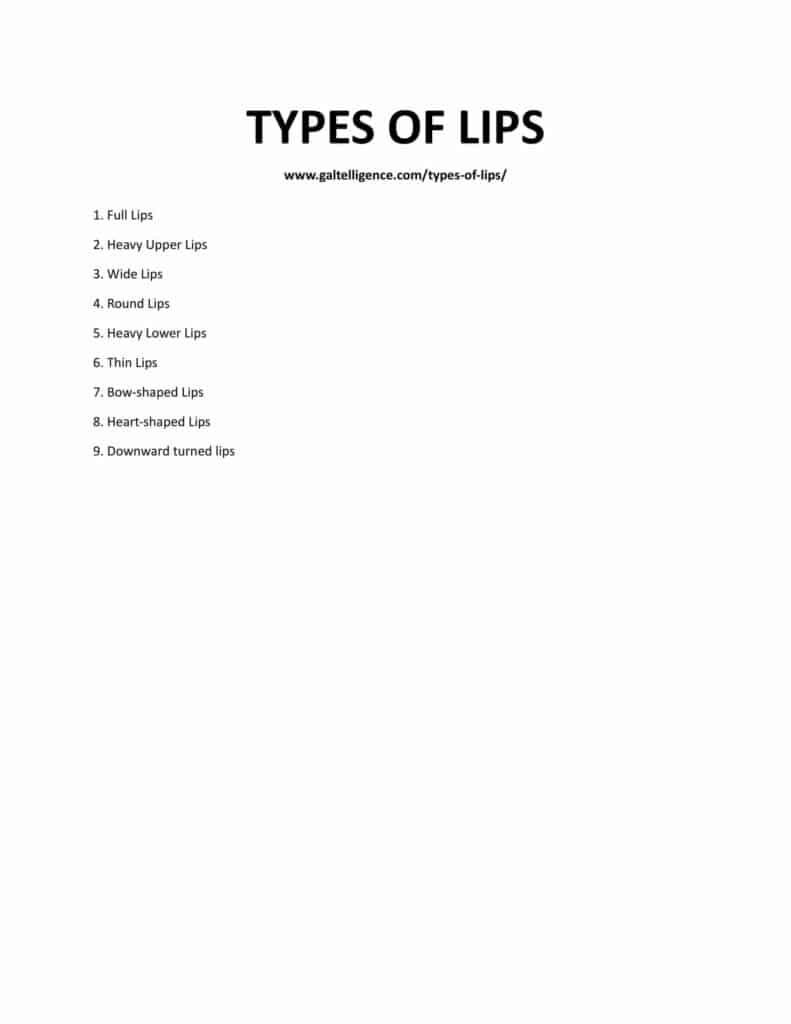 Lips Description Examples 9 Types Of Lips To Know Now - It's Absolutely Your Best Asset!