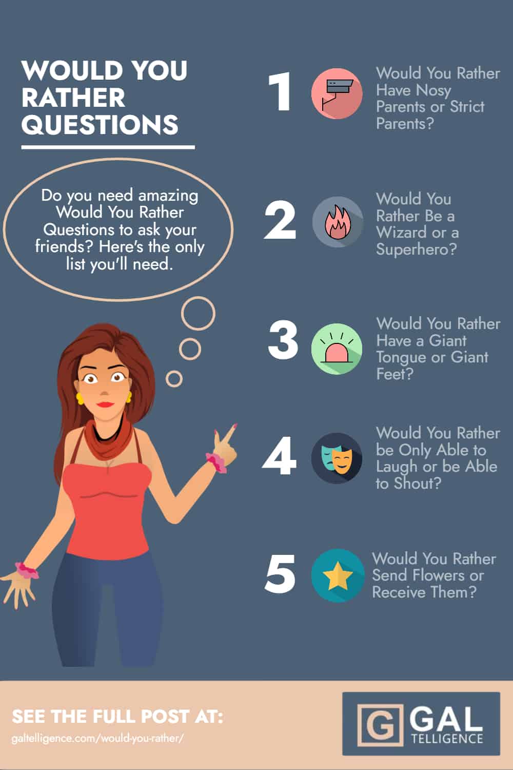 Would You Rather Questions - Infographic