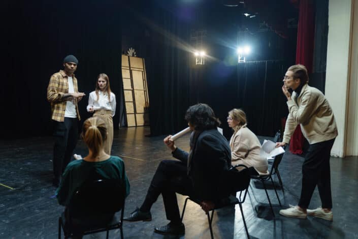 Group of People in an Acting Class