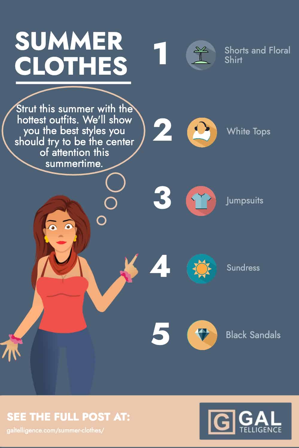 Summer Clothes - Infographic
