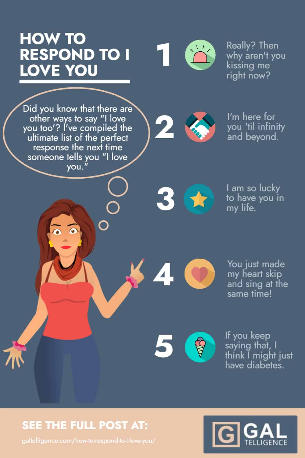 How to Respond to I Love You - Infographic
