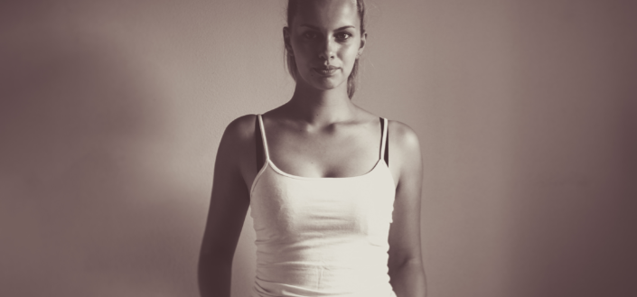 Sepia photography of woman wearing white camisole