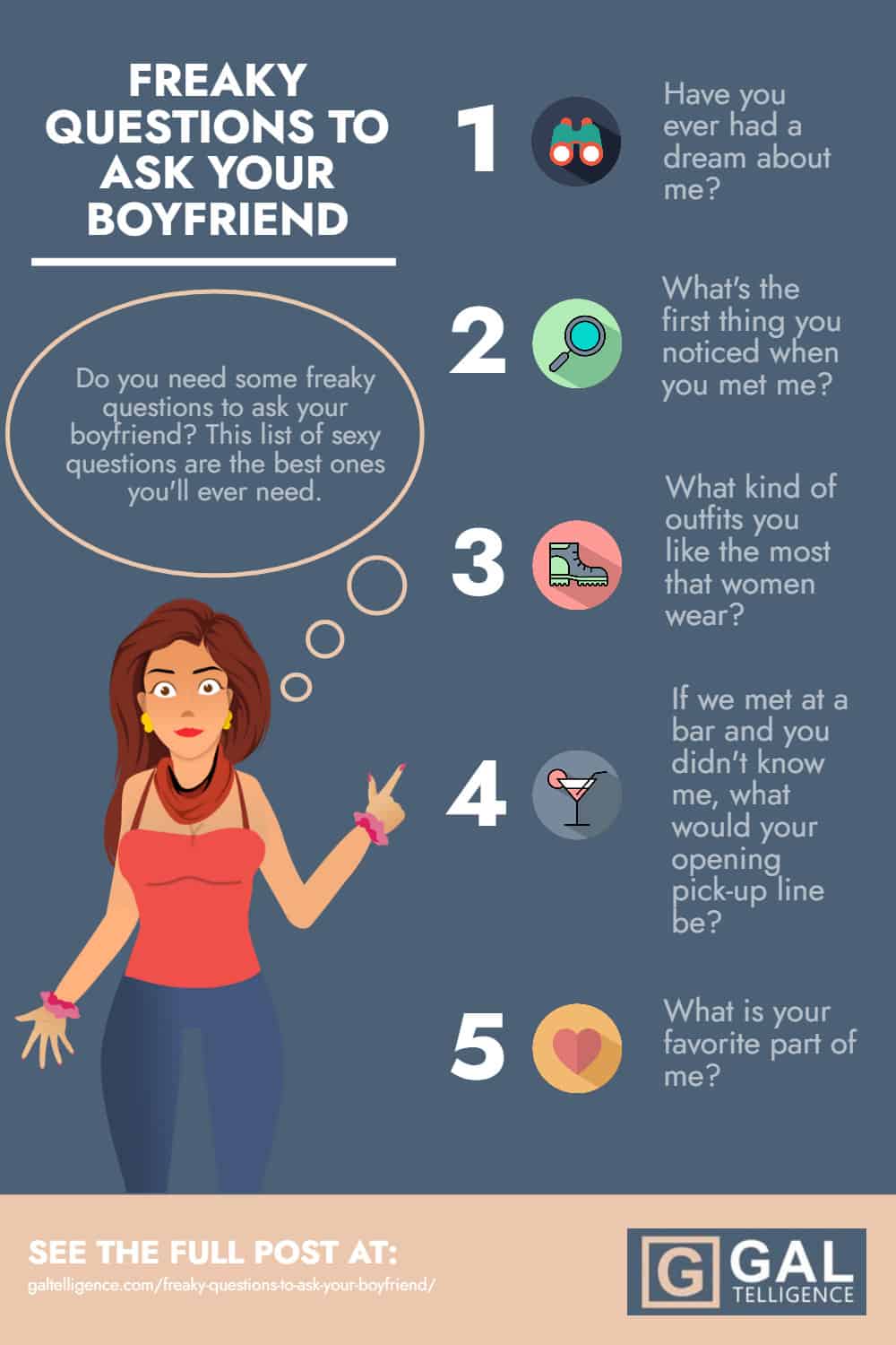 Infographics - Freaky Questions To Ask Your Boyfriend