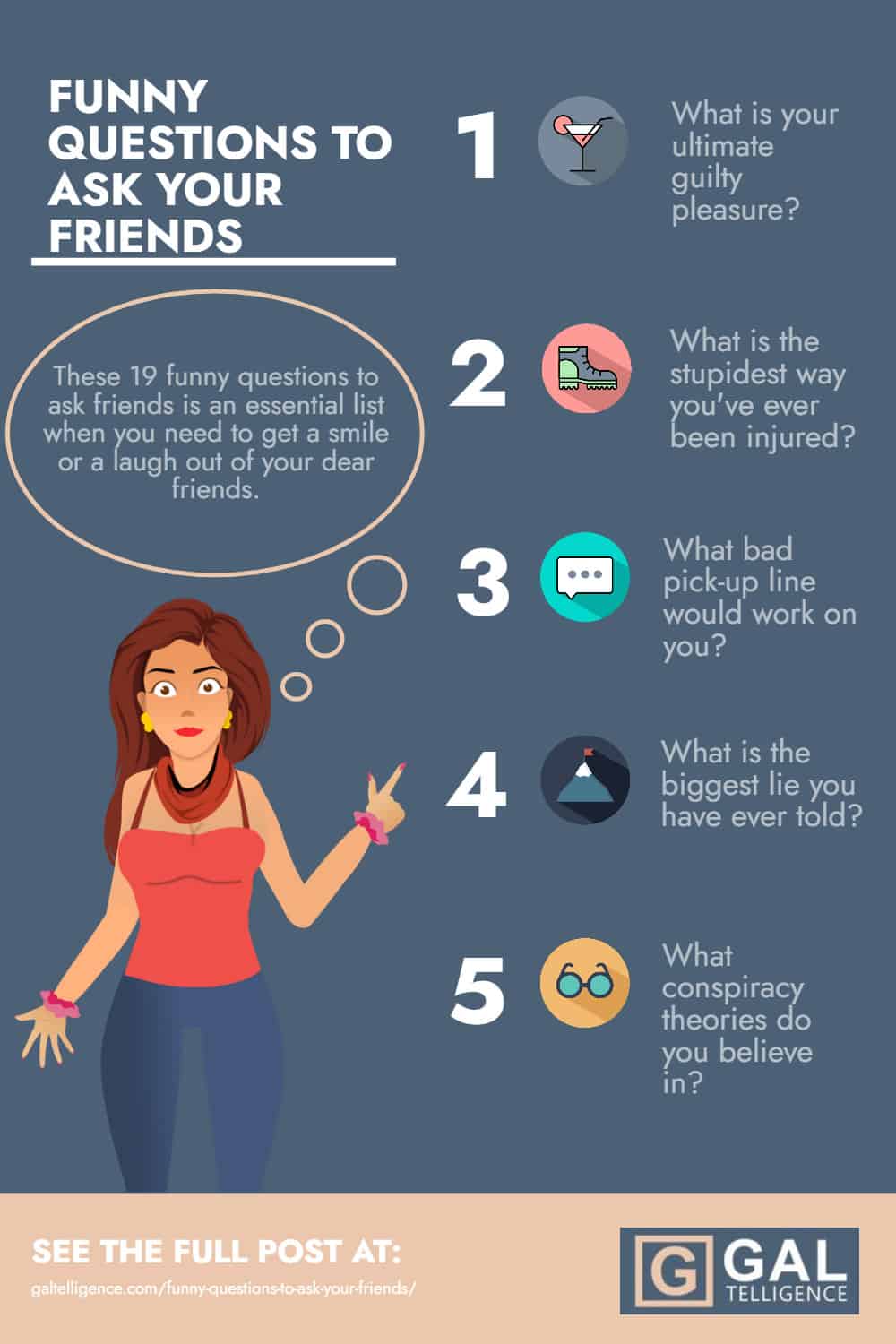 Funny Questions to Ask Your Friends - Infographic