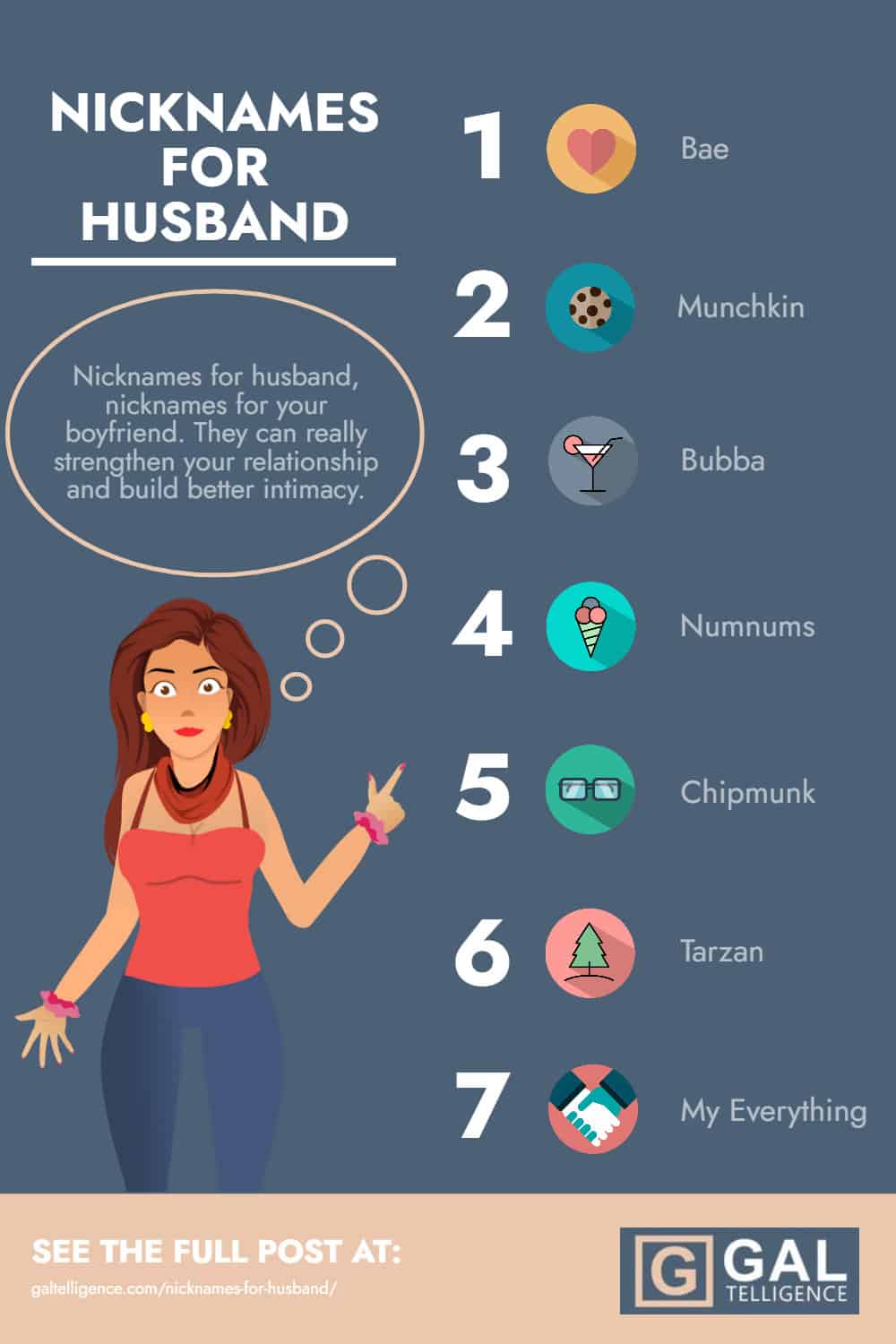 Infographic - Nicknames For Husband