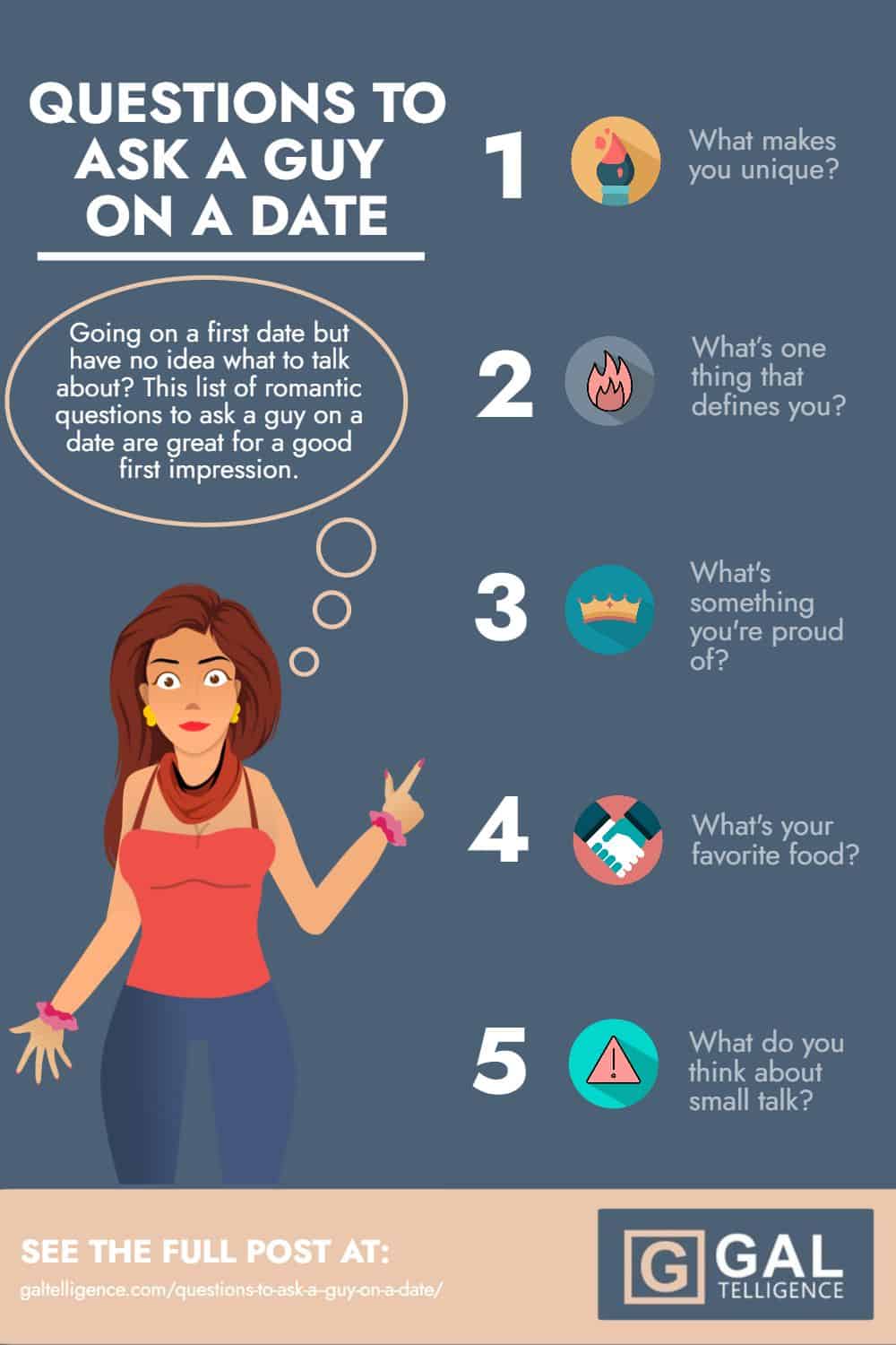 Infographic - Questions to ask a guy on a date