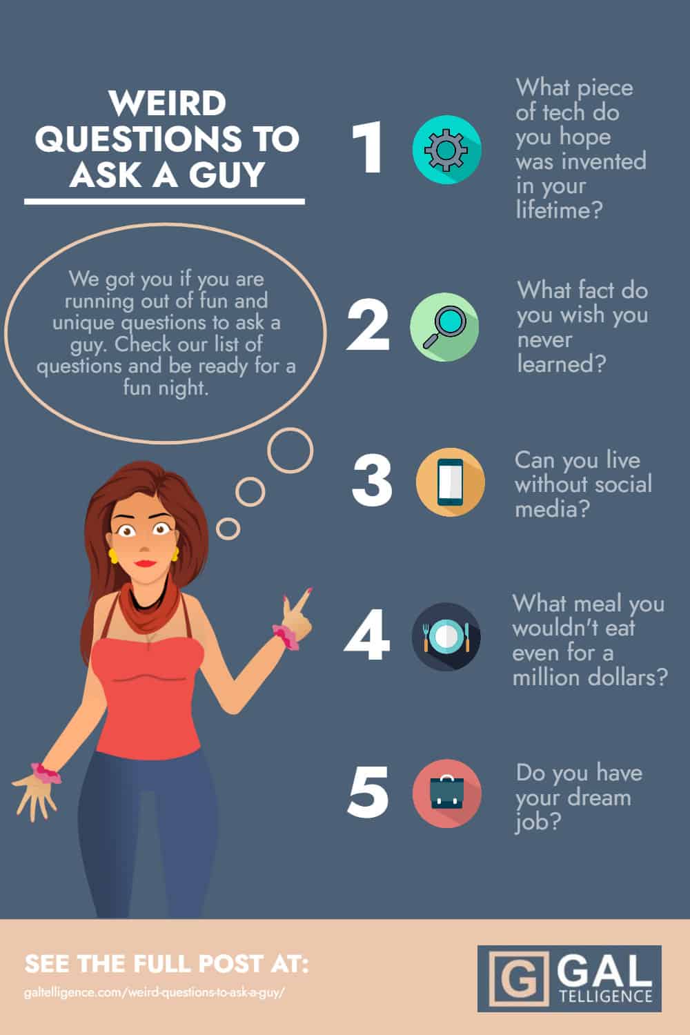 Infographic - Weird Questions To Ask A Guy