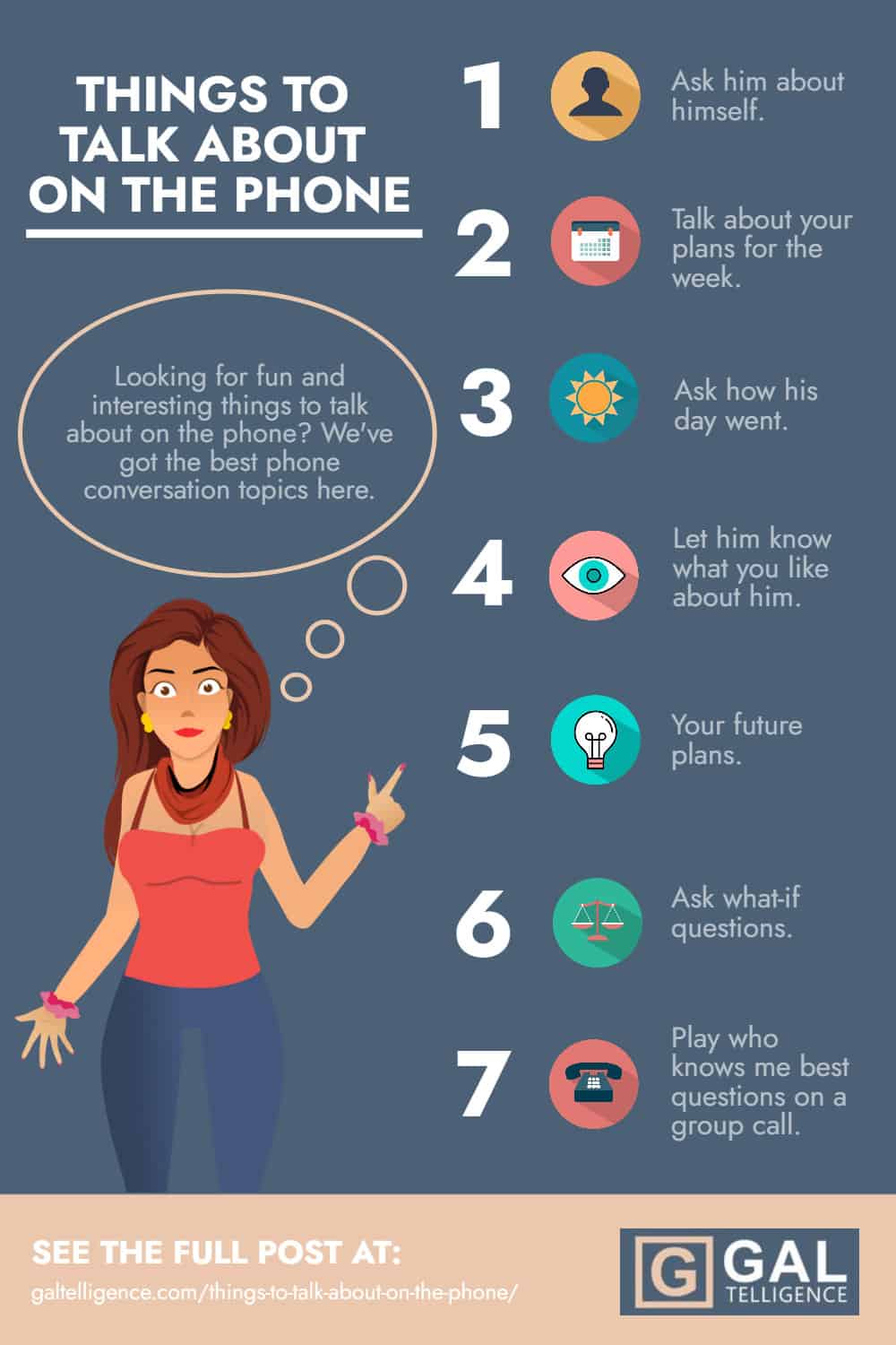 Infographic - Things to Talk About on the Phone