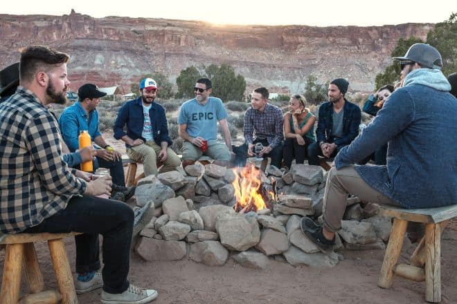 People Camping Together - Topics to Talk About With Friends