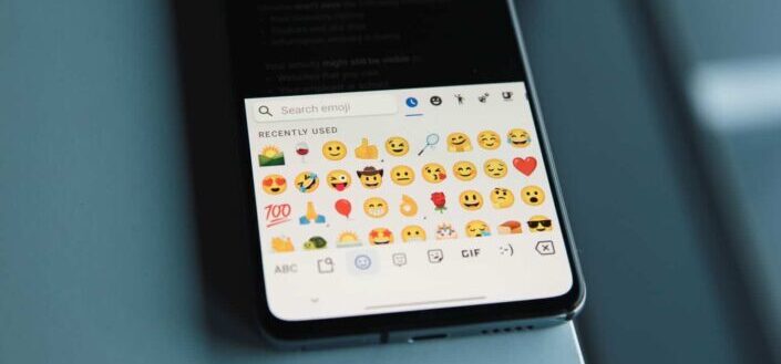 Emoji Keyboard on Android Device