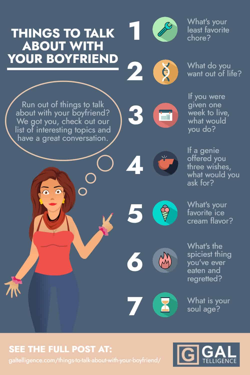 Infographic - Things to Talk About With Your Boyfriend