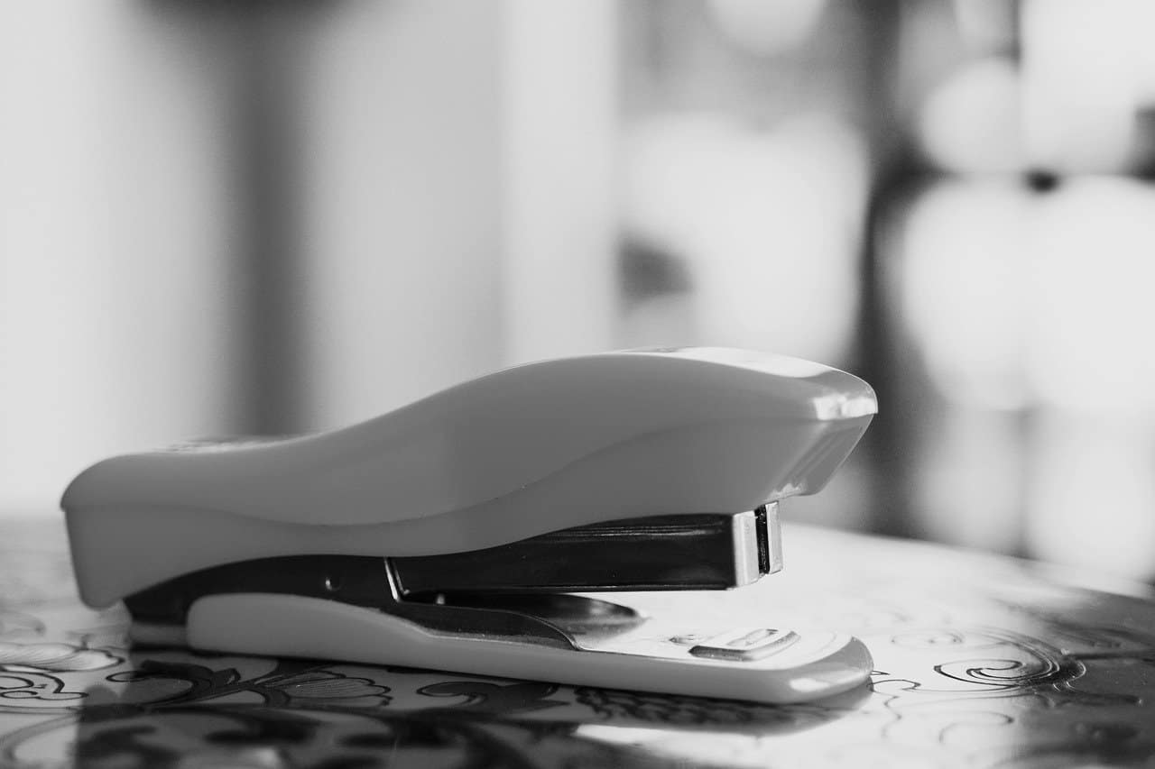 Stapler Placed on a Table