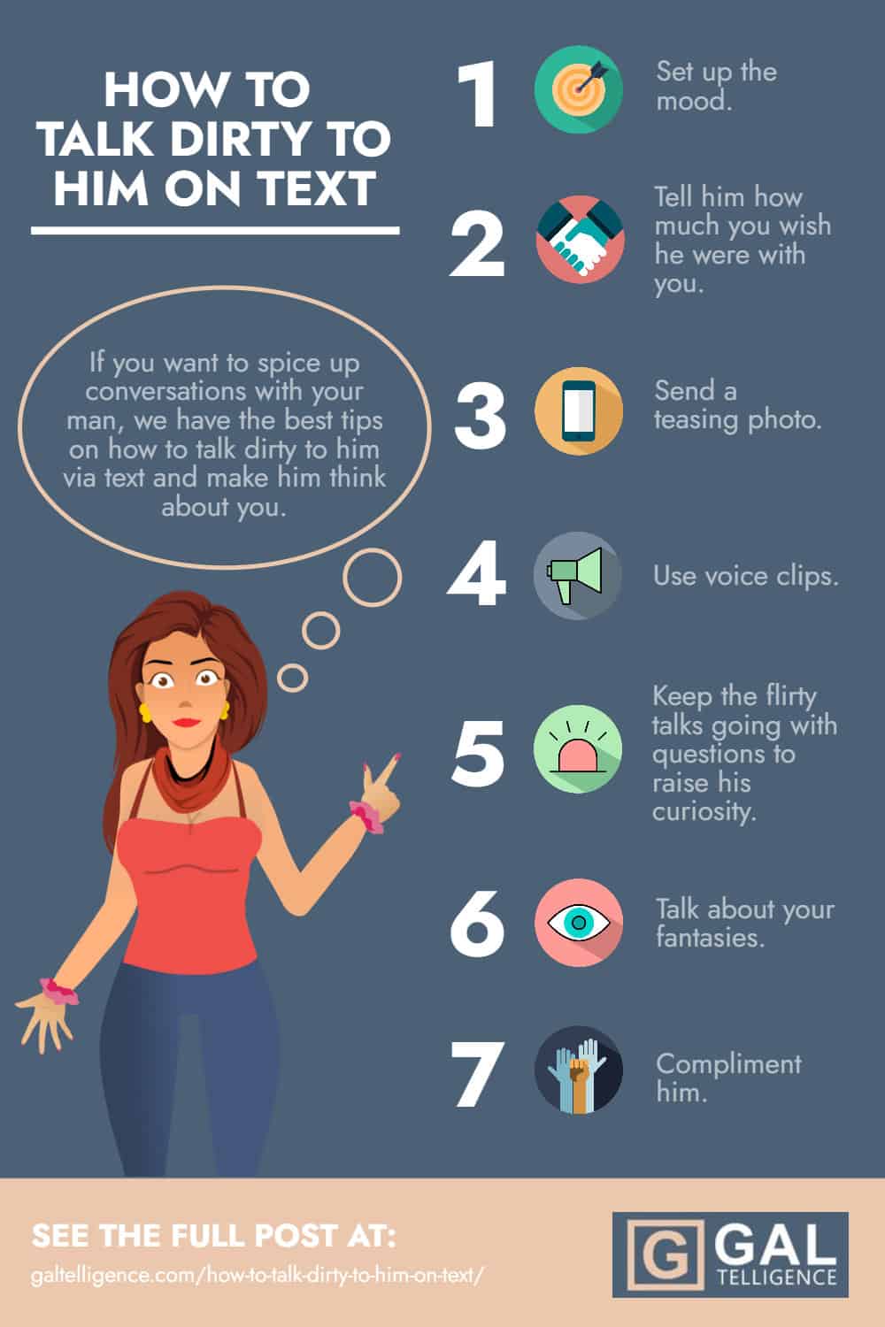 Infographic - How To Talk Dirty To Him On Text