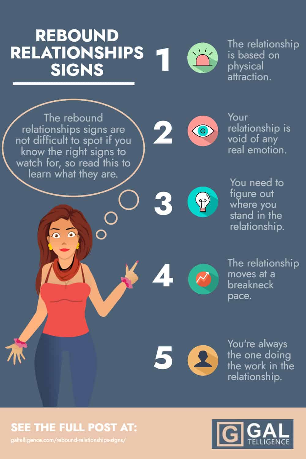 Rebound relationships signs - Infographic