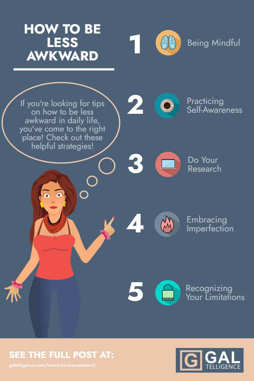 How to be less awkward - Infographic